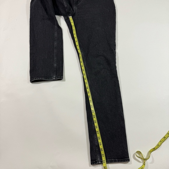 Abercrombie 90s Slim Straight Crossover Jeans Ultra High Rise Black - Picture 6 of 11
